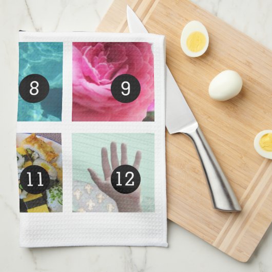 あなたの写真のスタイル12のイメージを生成して下さい キッチンタオル (四つ折り)