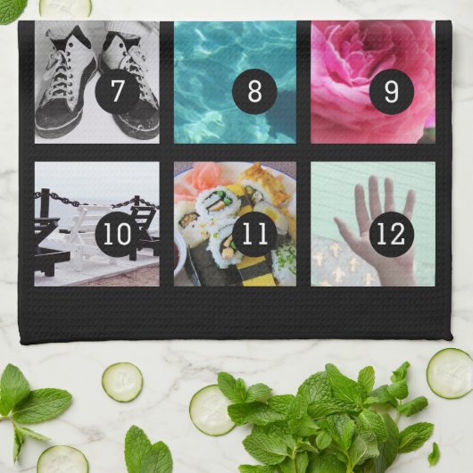 あなたの写真のスタイル12のイメージを生成して下さい キッチンタオル (折り畳み)