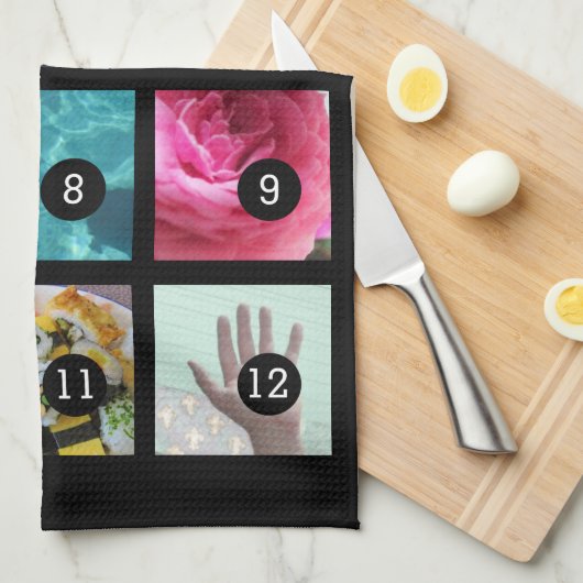 あなたの写真のスタイル12のイメージを生成して下さい キッチンタオル (四つ折り)