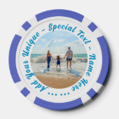 あなたの写真のトランプのポーカーチップとカスタム文字 ポーカーチップ (裏面)