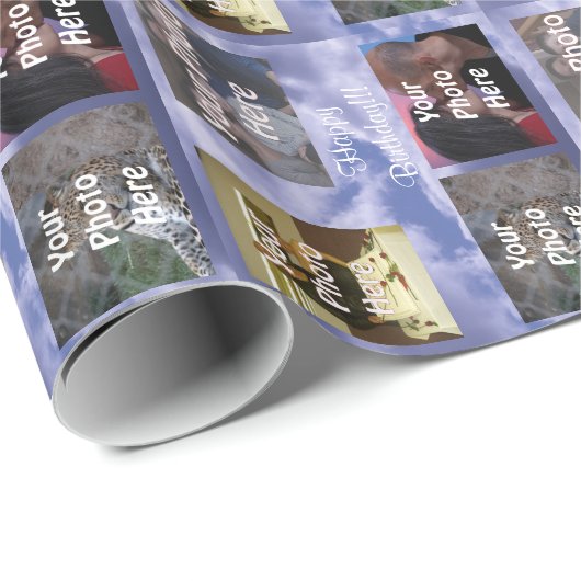 あなたの写真のハッピーバースデーを加えて下さい ラッピングペーパー (ロールコーナー)