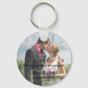 あなたの写真のパーソナライズなキーホルダーの結婚式の引き出物 キーホルダー