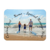 あなたの写真のマグネットギフトとカスタム文字 マグネット (横)