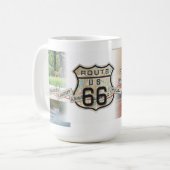 あなたの写真のルート66のマグを加えて下さい コーヒーマグカップ (正面左)