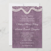 あなたの写真のレースのBride&Groomの結婚式の招待を加えて下さい 招待状 (裏面)