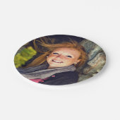 あなたの写真の卒業、家族、ベビー、ペット等 ペーパープレート (アングル)