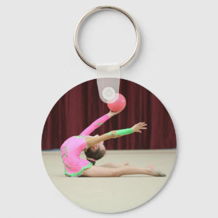 あなたの写真の名前入りな体操のkeychainを加えて下さい キーホルダー