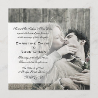 あなたの写真の名前入りな結婚式招待状 招待状