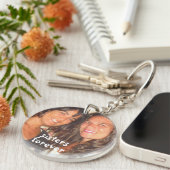 あなたの写真の姉妹を永久に加えて下さい キーホルダー (正面右)