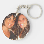 あなたの写真の姉妹を永久に加えて下さい キーホルダー (裏面)