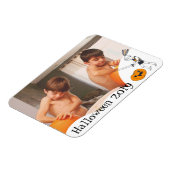 あなたの写真の思い出かわいい騎士ハロウィーンのフレーム マグネット (左側)