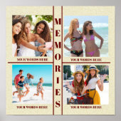 あなたの写真の思い出のポスター簡単を記入する ポスター (正面)