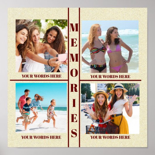 あなたの写真の思い出のポスター簡単を記入する ポスター (正面)