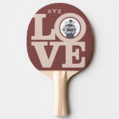 あなたの写真の愛のカスタム卓球ラケット 卓球ラケット (裏面)
