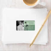 あなたの写真の結婚ヴィンテージバーケージRSVPダマスク ラベル (インサイチュ)