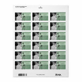 あなたの写真の結婚ヴィンテージバーケージRSVPダマスク ラベル (フルシート)