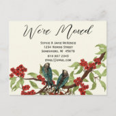 あなたの写真の裏 ヴィンテージ・バーズ 私たちは引っ越しました! 案内ポストカード (正面)