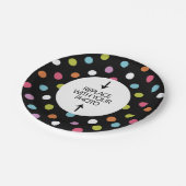 あなたの写真の誕生日のプレートを加えて下さい ペーパープレート (アングル)