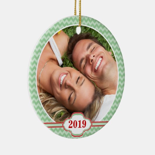 あなたの写真の赤い鳥は木のクリスマスオーナメントを旋回 セラミックオーナメント (右)