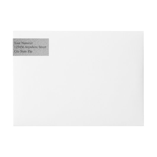 あなたの写真の銀のメリークリスマスの住所 ラップアラウンドラベル (正面)