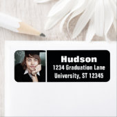 あなたの写真はこちらパーソナライズされた卒業 ラベル (インサイチュ)