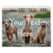 あなたの写真はこちら – カスタム犬の写真カレンダー カレンダー (カバー)
