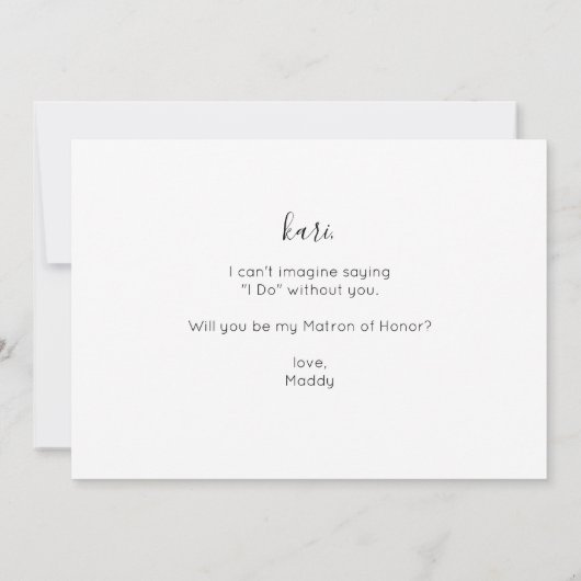 あなたの写真は名誉の風景のマトロンになる 招待状 (裏面)