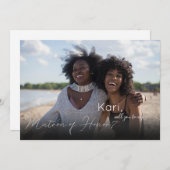 あなたの写真は名誉の風景のマトロンになる 招待状 (正面/裏面)