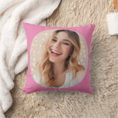 あなたの写真は顔の上パーソナライズされたに クッション (ブランケット)