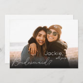 あなたの写真はBridesmaid Horizonalになる 招待状 (正面/裏面)