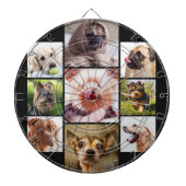 あなたの写真またはかわいい犬のカスタムな投げ矢板 ダーツボード (正面)
