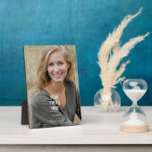 あなたの写真やアートここ、DIY名ホワイト縁ど文字 フォトプラーク (側面)