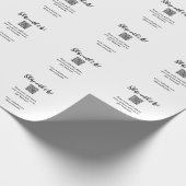 あなたの写真を共有する QRコードをスキャンしてウェブサイトとメールを追加する ラッピングペーパー (角)