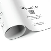 あなたの写真を共有する QRコードをスキャンしてウェブサイトとメールを追加する ラッピングペーパー (ロールコーナー)