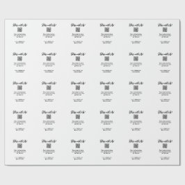 あなたの写真を共有する QRコードをスキャンしてウェブサイトまたはメールを追加する ラッピングペーパー