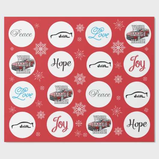 あなたの写真を加えて下さい! 三菱Evo X ラッピングペーパー (フラット)