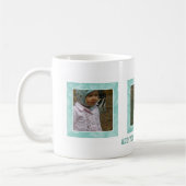 あなたの写真を加えて下さい: 組み立てられたマグを緑化して下さい コーヒーマグカップ (左)