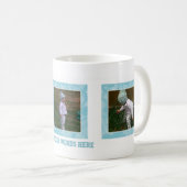 あなたの写真を加えて下さい: 青によって組み立てられるマグ コーヒーマグカップ (正面右)