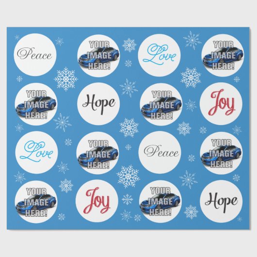 あなたの写真を加えて下さい! Subaru WRX Impreza STI ラッピングペーパー (フラット)