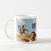 あなたの写真を取得蹴，オットマンアリゾナ，ロバ コーヒーマグカップ (左)