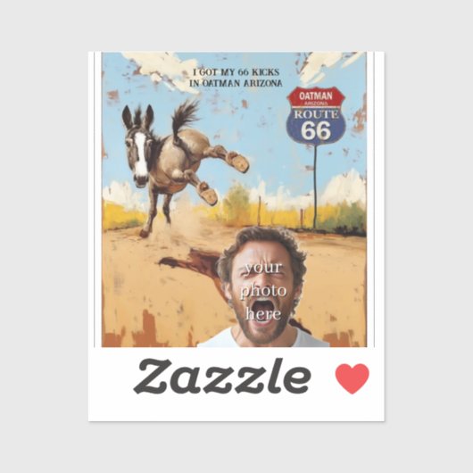 あなたの写真を取得蹴,オットマンアリゾナ,ロバ シール (シート)