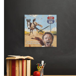 あなたの写真を取得蹴,オットマンアリゾナ,ロバ スクエア壁時計