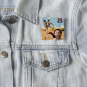 あなたの写真を取得蹴,オットマンアリゾナ,ロバ 缶バッジ (インサイチュ)