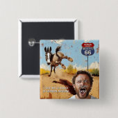 あなたの写真を取得蹴,オットマンアリゾナ,ロバ 缶バッジ (正面&裏面)