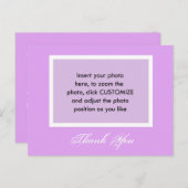 あなたの写真を感謝してい葉書に追加する。 ポストカード (正面/裏面)