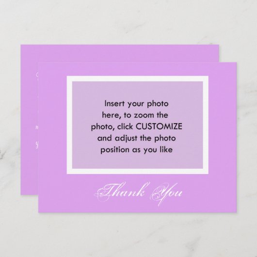 あなたの写真を感謝してい葉書に追加する。 ポストカード (正面/裏面)