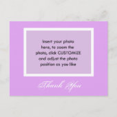 あなたの写真を感謝してい葉書に追加する。 ポストカード (正面)