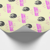 あなたの写真を持つお父さんの小さな女の子 ラッピングペーパー (角)