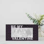 あなたの写真を追加する私のバレンタインのフレーム – ゴシックハート シーズンカード (スタンド正面)