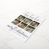 あなたの写真を追加 | ホホホ メリークリスマス 箔シーズンカード (回転した状態)